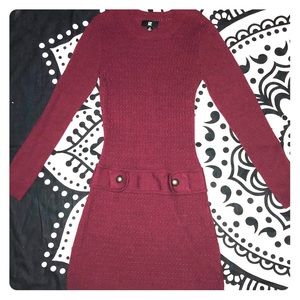 Maroon Short Sweater Dress!